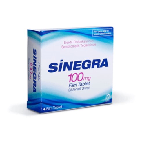 Sinegra 100 Mg Sildenafil Sitrat 4 Tablet Ereksiyon Hapı