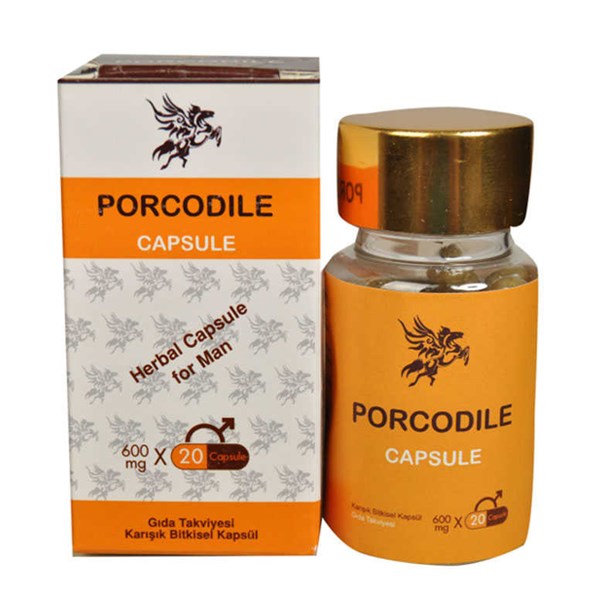 Porcodile 600 Mg 20 Tablet Bitkisel Geciktirici Ereksiyon Hapı