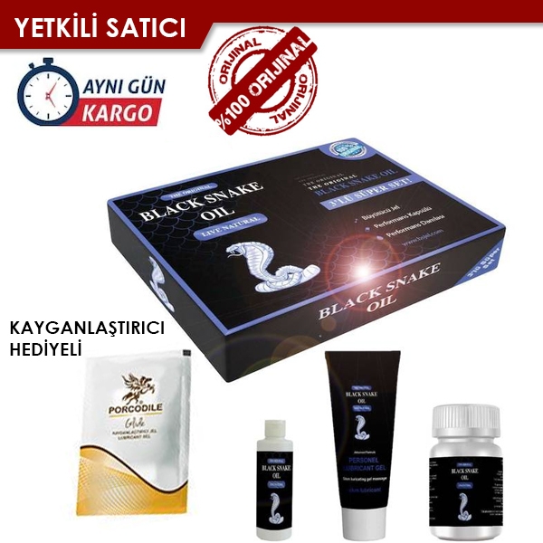 Black Snake Oil Büyütücü ve Sertleştirici 3 Süper Set